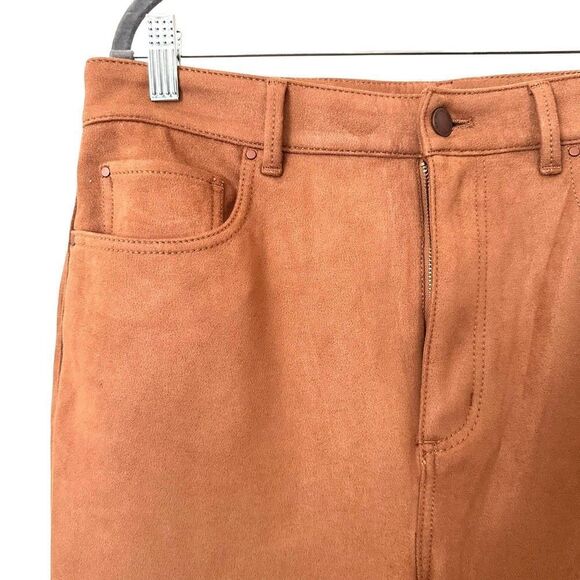 ANN TAYLOR Sculpting Faux Suede Skinny Pant Sz 12 - Picture 4 of 5